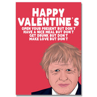 Boris But Don'T Valentines Card